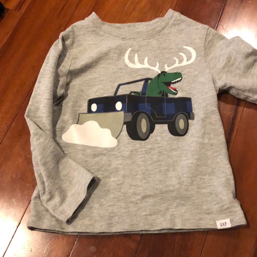Dinosaur, baby gap, long sleeve